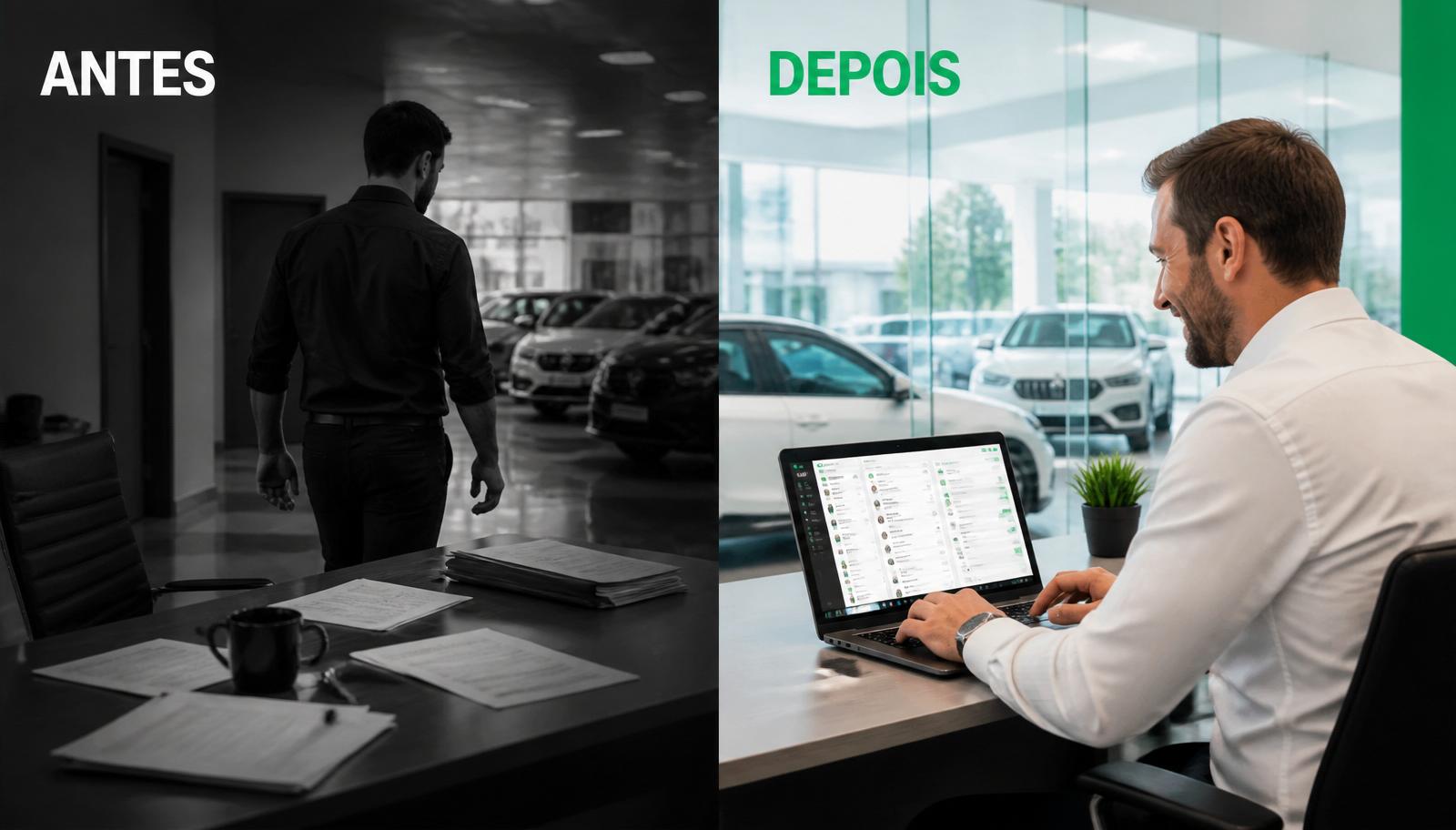 Antes e depois da Zapper: do vendedor no comando à loja no controle